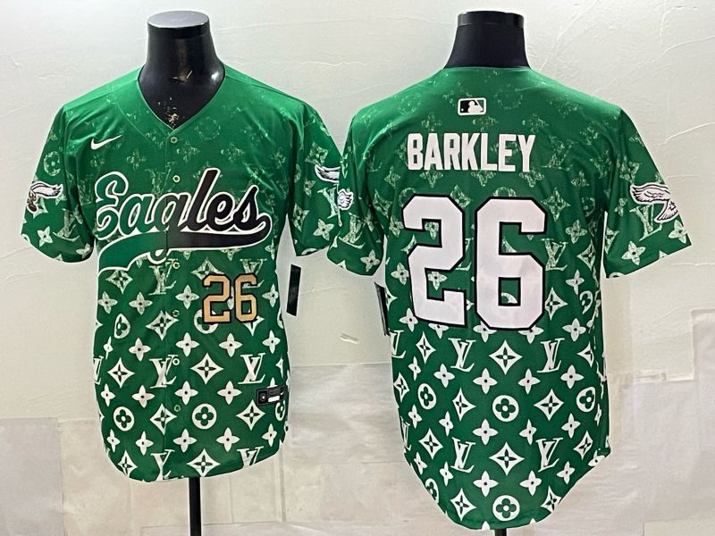 Men 2026 Philadelphia Eagles #26 Barkley Green Nike Limited NFL Jersey style 0004->philadelphia eagles->NFL Jersey